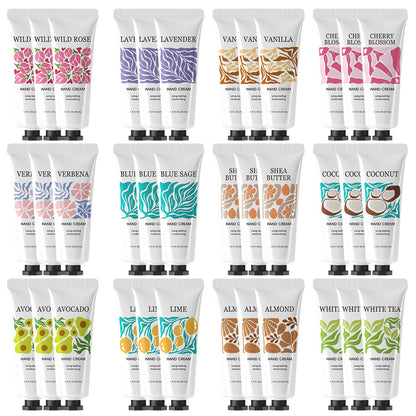 BODY & EARTH # LOVE 36 Pack Hand Cream Gifts Set for Women, Mini Moisturizing Hand Lotion For Dry Hands, Travel Size Hand Cream Bulk Hand Lotion Gifts for Women, Bridesmaid Gifts, Appreciation Gifts