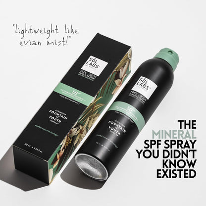 Mineral Sunscreen Spray SPF 50 – Reef Safe Sunscreen Spray, Lightweight Zinc Oxide, Water-Resistant – Korean Skincare, Face & Body Sun Protection