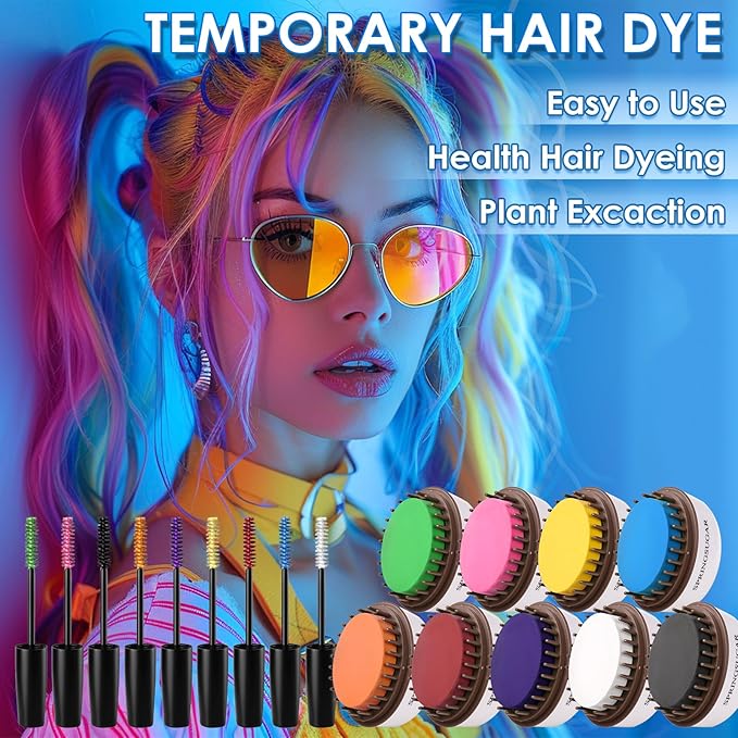 Blue Temporary Hair Chalk Color