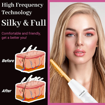 High Frequency Facial Wand - UUPAS Portable Handheld High Frequency Facial Skin Machine with 4 Pcs Orange Glass Tubes