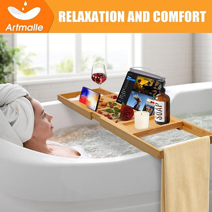 Artmalle luxury bathtub caddy tray