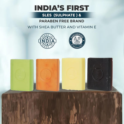 My Ace Handmade Soap Set – 4 Bathing Bars: Avocado, Mango, Vanilla & Cocoa Butter, Sandalwood & Saffron – SLES & Paraben-Free, Coconut Oil, Shea Butter & Vitamin E – Gentle & Moisturizing, 3.5 oz Each