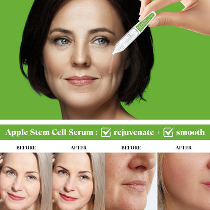 Anti Aging Apple Stem Cell Serum Ampoule for Face with Collagen,Hyaluronic Acid & Niacinamide,Rejuvenating Facial Serum for Fine Lines & Wrinkles,Plumping& Hydrating,30 Ampoules