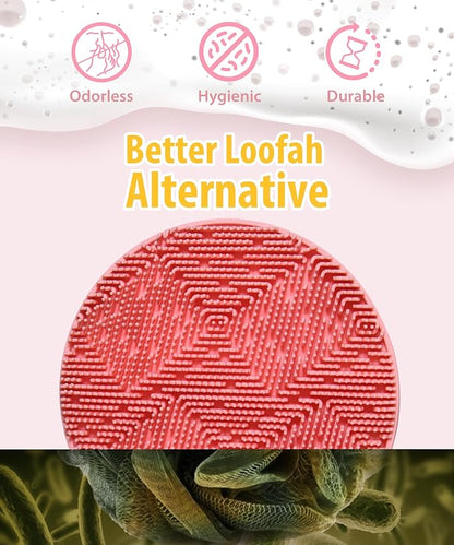 Silicone body scrubber - loop