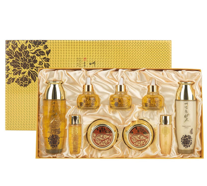 YEDAM YUN BIT Prime Luxury Gold Women Skin Care Set With Skin, Emulsion, Cream, Serum, Wrinkle Care Nourishing And Moisturizing, Calming Korea Cosmetics