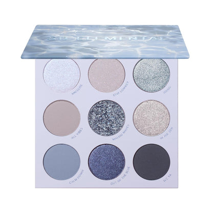 Colourpop So Elemental Eyeshadow Palette - Blue & Silver Shadow Palette with Metallic and Matte Finishes - High-Pigment Eye Makeup with a Long-Wearing Formula (0.3 oz)