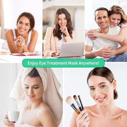 BREYLEE Aloe Vera Eye Masks– 60 Pcs - Puffy Eyes and Dark Circles Treatments – Look Younger and Reduce Wrinkles and Fine Lines Undereye, Improve and Firm eye Skin - Pure Natural Material Extraction