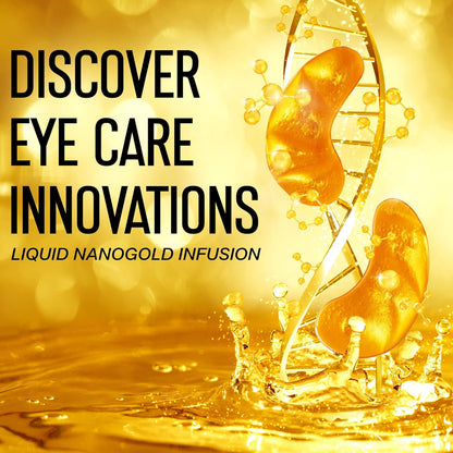 Under Eye Patches - 60pcs Gold Eye Patches for Puffy Eyes, Dark Circles, Eye Bags - Collagen Under Eye Mask with Vitamins (24k Golden 25 Pairs (Pack of 1))