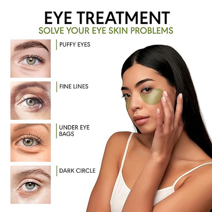 Green tea under eye patches