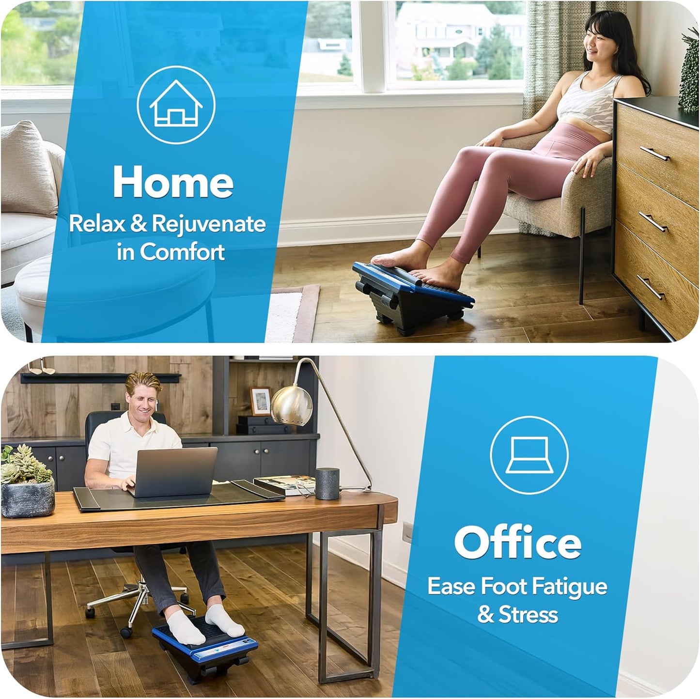 MedMassager Foot Massager Classic | Deep Tissue Massage Therapy, at-Home Massager, Dual Speed, Portable & Compact, Fast Relief from Neuropathy, Improves Blood Circulation MMF08