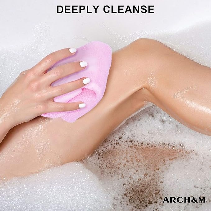 Arch&m exfoliating washcloth exfoliating body