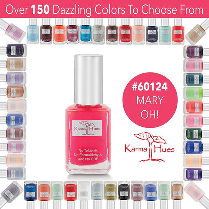 Karma Naturals Nail Polish – Non-Toxic, Vegan & Cruelty-Free (Mary Oh!, 0.43 fl oz)