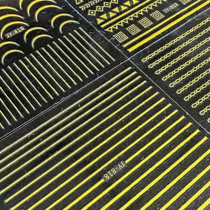 30 Sheets Gold Nail Stickers Decals Gold Star Line Nail Decals 3D Self-Adhesive Nail Art Stickers Flower Butterfly Nail Supplies for DIY Acrylic Nails for Women