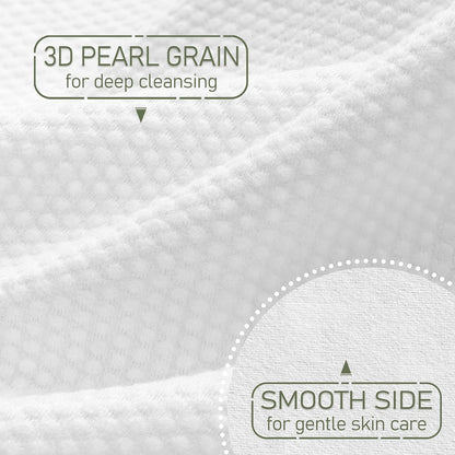 Disposable Face Towel Biodegradable Large Dry Face Wipes 120 Count/2 Box Extra Thick Soft Clean Facial Towels for Sensitive Skin, Makeup Removing, Facial Cleansing, Nursing, Travel, 10"×12"