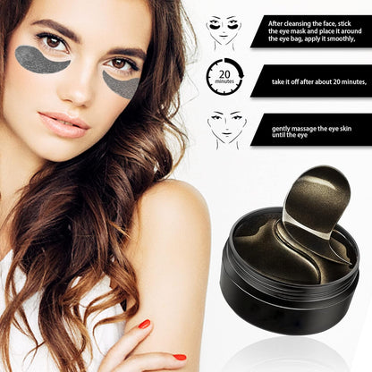 30 Pairs Eye Mask Patches,Collagen Crystal Under Eye Pads for Dark Circles,Puffiness & Wrinkles,Eye Bags,Anti-Aging,Firms Gel Eye Mask Patches for Puffy Eyes Adult, (Black Pearl)