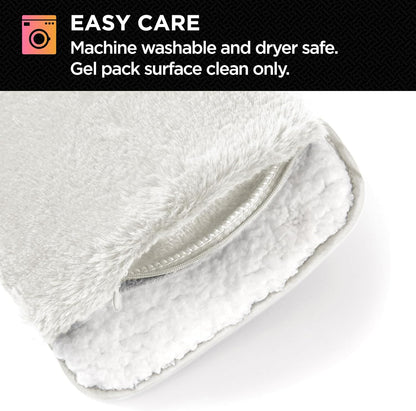 Brookstone Faux Fur Hand Warmer | Soothe Cold Hand Muff with Microwavable Gel Pack for Long Lasting Heat | Cozy Sherpa & Plush Lining for Ultimate Comfort | Hand Muffs for Women & Men