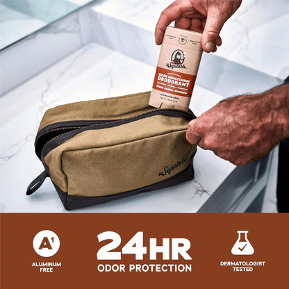 Dr. Squatch Natural Deodorant for Men 3 Pack Wood Barrel Bourbon – Odor-Squatching Men's Deodorant Aluminum Free (2.65 oz, 3 Pack)
