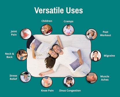 Microwavable Corn Filled Heating Pad and Cold Pack/Washable 100% Cotton Cover (Breezy - Lavender, 7.5in W x 11in L)