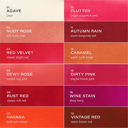 Melixir Vegan Lip Butter (12 Colors), Hydrating Tinted Lip Balm Stick, Bee-Free, Petrolatum-Free, Plant-Based, Moisturizes Dry & Chapped Lips With Shea Butter, Sheer, Natural Finish - #03 Red Velvet