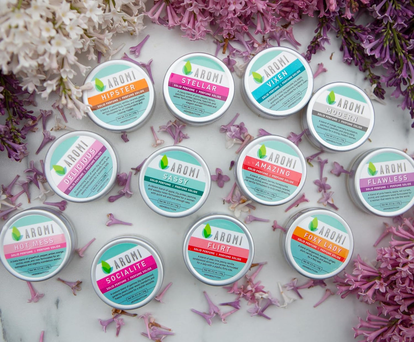 Aromi Hot Mess Solid Perfume | Fruity, Floral Fragrance, Vegan, Cruelty-free, Wax Scent, Travel, Funny Gift Idea, Grapefruit, Rose, Orchid Handmade (Hot Mess)