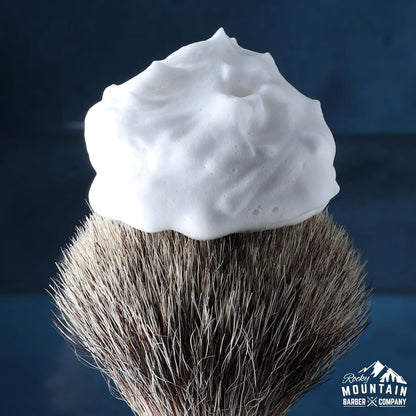 Shaving Soap Pucks for Men - 3 Pack - Traditional Wet Shave Glycerin-Based Shave Soap Bars - Made in USA For Use with Shaving Brush and Bowl - Glacial Spring Scent by Rocky Mountain Barber Company