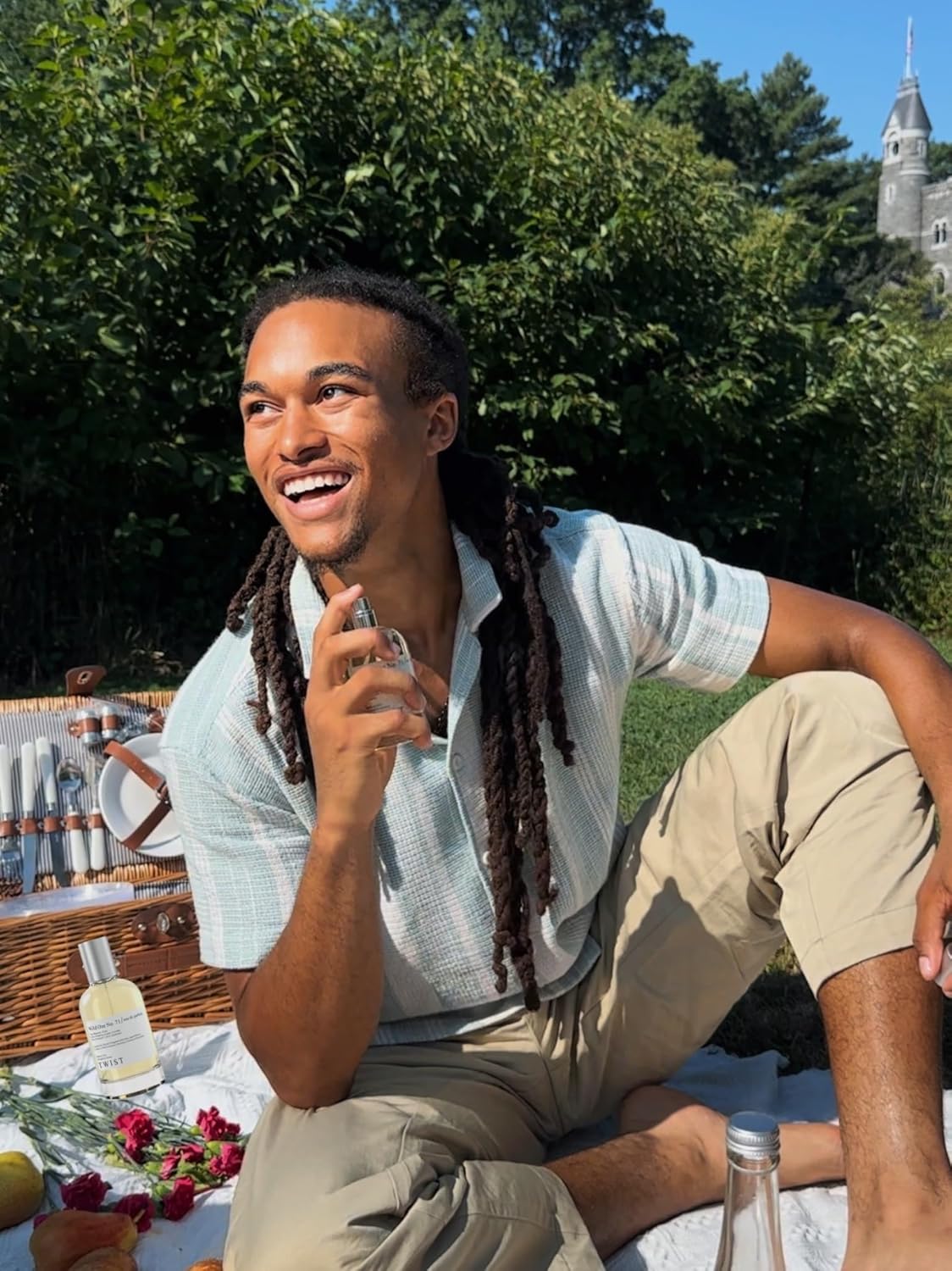 Twist Blue Rush No. 26 - Eau De Parfum Inspired by Polo Blue, Long-Lasting Perfume for Men, Melon & Cucumber, Vegan, Clean Ingredients, Fragrance - Spray 100 ml | 3.4 fl. oz.