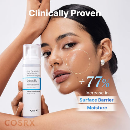COSRX Barrier Cream Face Mist - Milky Toner with Ceramide & Hyaluronic Acid, Hydrating and Soothing Facial Spray for All Skin Types, 4.06 fl.oz, Korean Skin Care