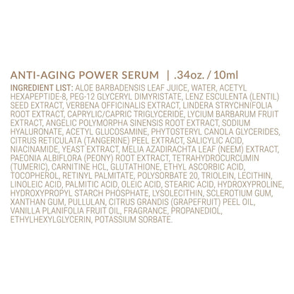 AVYA Anti-Aging Power Serum - Hyaluronic Acid Face Serum Plumps and Brightens Skin/Travel Size Retinol Treatment Reduces Fine Lines and Boosts Collagen for Smoother Skin / 0.34oz (10ml)