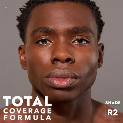 COVER FX Total Cover Cream Foundation - Shade R2 - Buildable Coverage - Natural Finish - Oil-Free - Sweat-Proof