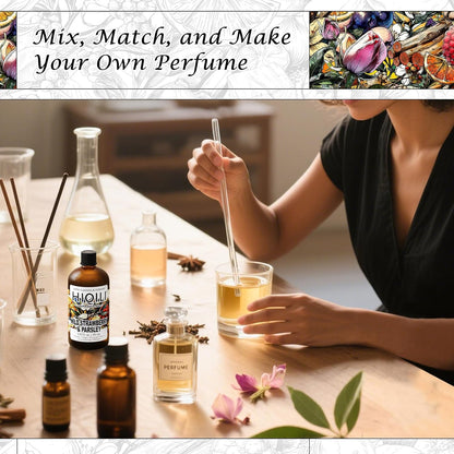 HIQILI Wild Strawberry & Parsley Fragrance Oil for Candle Making, Inspired by J-M.Lone Wild-Straw & Psley, Fresh Soap Scents, DIY Body Spray & Perfume for Women - 5.07 Fl Oz