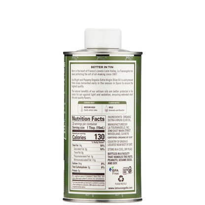 La Tourangelle, Organic Extra Virgin Olive Oil, Cold-Pressed High Antioxidant Picual Olives From Spain, 16.9 Fl Oz
