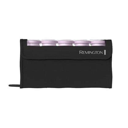 Remington Compact Ceramic Dual Voltage Hot Rollers for Long and Short Hair, Hair Setters, Hair Curlers, 1-1 ¼" Purple/Black, 10 Piece Set