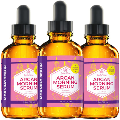 Leven Rose Moroccan Argan Oil Face Serum 1 oz - 100% Organic Hydrating Oil for Women - Anti-Aging Natural Serum for Wrinkles