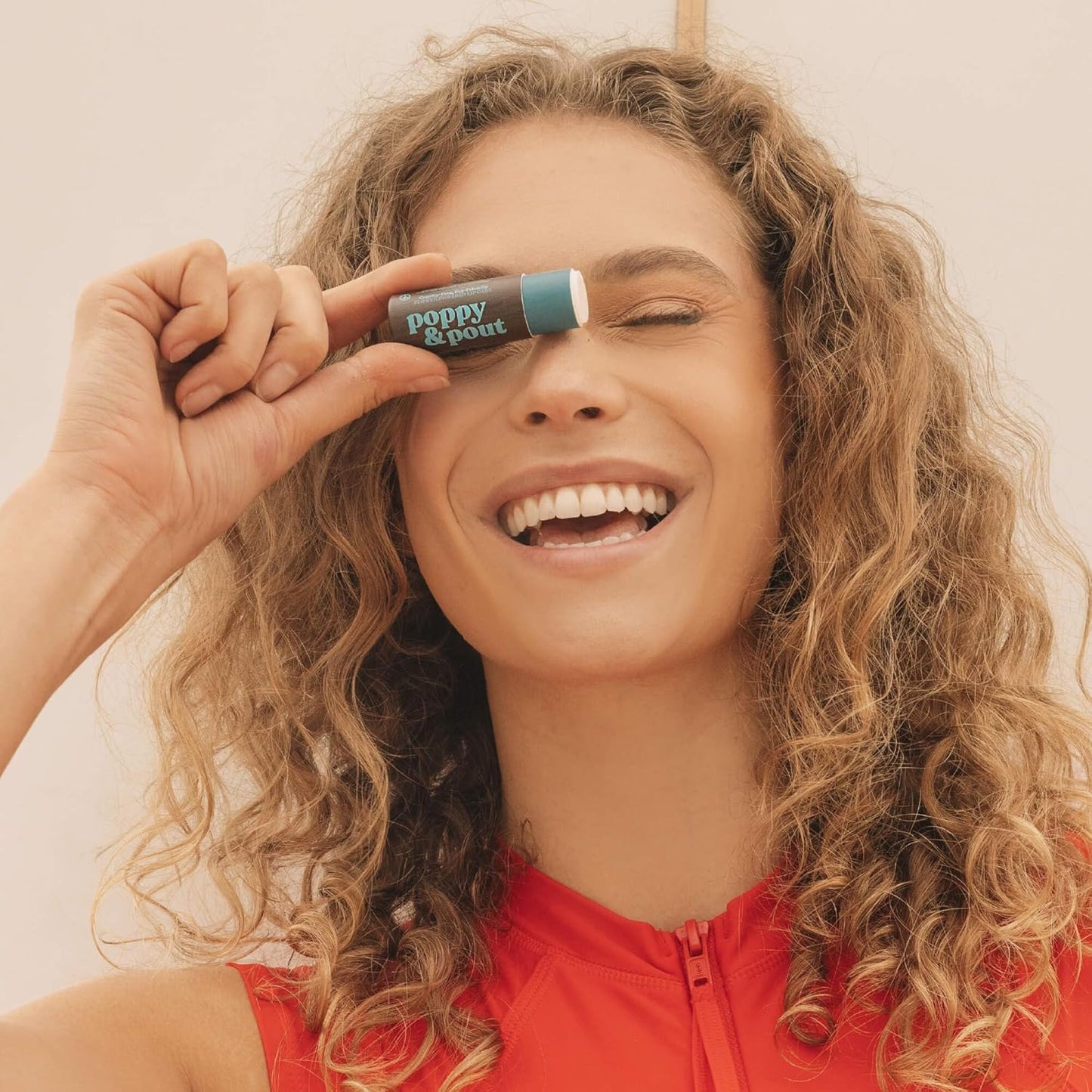 Poppy & Pout Coastal Coconut Jumbo Lip Balm | All Natural Lip Balms & Moisturizers | Hydrates with Beeswax, Vitamin E, Organic Coconut Oil | Cruelty-Free | Lip Balm in Recyclable Cardboard Tube