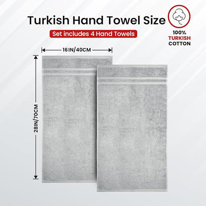 Infinitee xclusives grey hand towels
