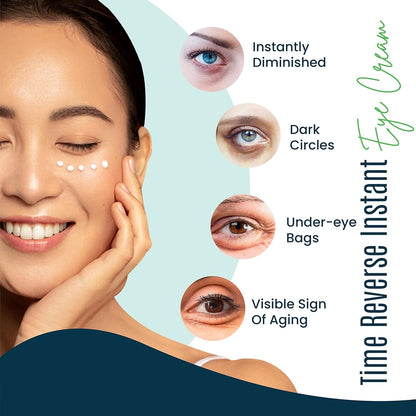Puffy Eye Treatment Time Reverse Instant Anti-aging Eye Cream New Advanced Formula - Visibly Reduce Under-eye Bags, Wrinkles, Dark Circles, Fine Lines & Crow's Feet Instantly - 8ml