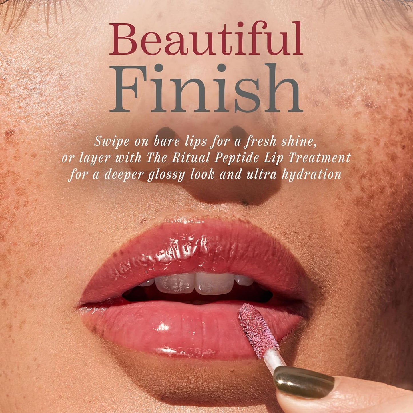 Côte Beauty's Mulberry Peptide Lip Shine, Ultra Hydrating & Long-Lasting Mauve Plumping Lip Gloss for Women with Hyaluronic Acid, Shea Butter & Jojoba Oil, Vegan & Cruelty-Free, 0.12 Fl Oz