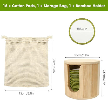 16pcs reusable cotton pads makeup