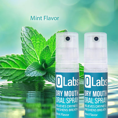 Dry Mouth Spray - Sugar Free, Alcohol Free, Mint Breath Spray with Xylitol, 2 Pack - 4 (0.25 oz) Travel Size Sprays Total