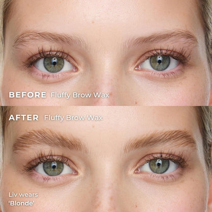 Wunderbrow Fluffy Brow Wax, 16 hour hold, Smudgeproof and Water resistant, Shade: Blonde