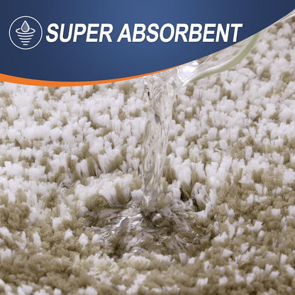 OLANLY Bathroom Runner Rugs 59x24, Extra Soft Absorbent Microfiber Bath Rugs, Rubber Backing, Quick Dry, Machine Washable Bath Mats for Bathroom Floor, Tub and Shower, Home Decor Accessories, Coffee