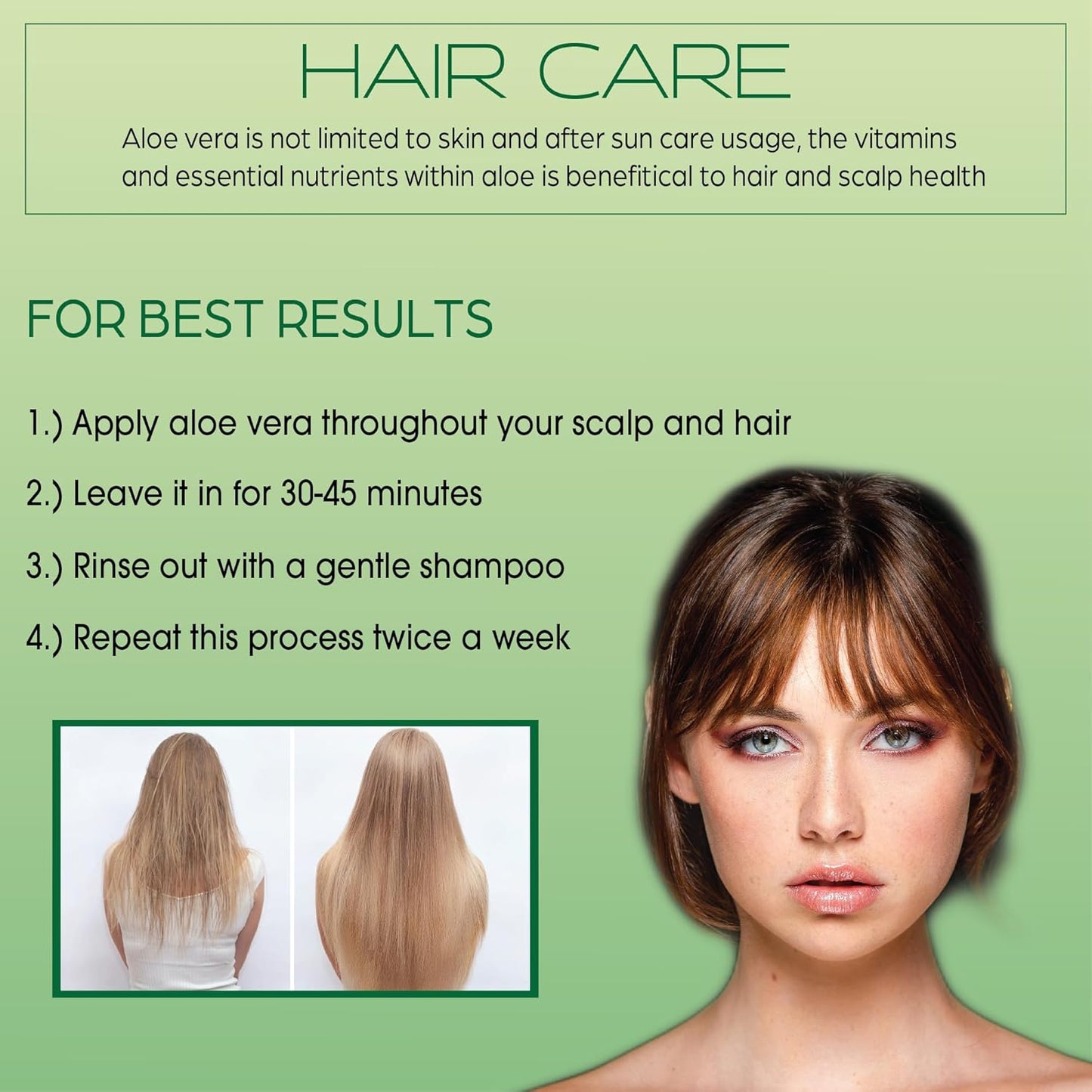 Amazing Aloe Vera Gel - Freshly Cut, 100% Pure Aloe, Premium Quality, Vegan, Unscented - Natural Sunburn Relief, After Shave, Skin, Face & Hair Care 8oz