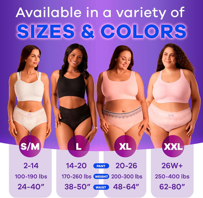 Always Discreet Adult Incontinence Underwear for Women and Postpartum Underwear, Small/Medium, Up to 100% Bladder Leak Protection, 84 Count (2 Packs of 42)