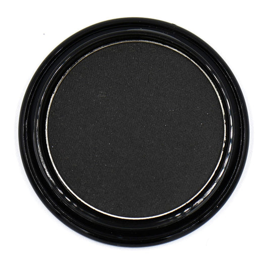 Black Matte Opaque Smokey Eye Onyx Midnight Zero Jet Black Pressed Powder Single Vegan Eyeshadow; Talc, Paraben & Cruelty Free