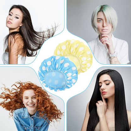 2 sets large shower caps