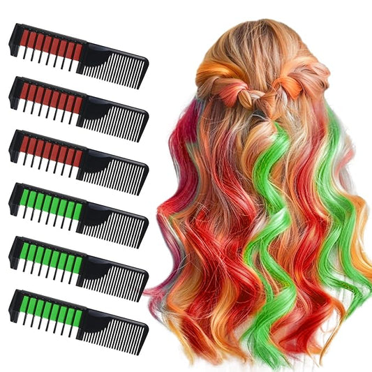 6 PCS Hair Chalk Comb