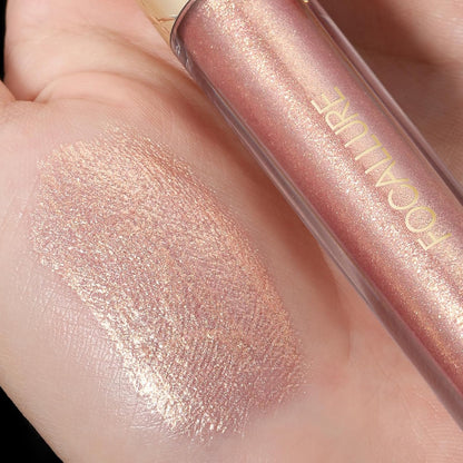 FOCALLURE Metallic Liquid Lipstick,Non Stick Cup Lip Gloss,High Impact Lip Color with Transfer-proof Wear,Long Lasting & Waterproof Lipstick Makeup for Women,Celebration Day