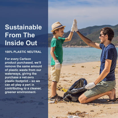 Carlson - Elite Omega-3 Gems, 1600 mg Omega-3 Fatty Acids Including EPA and DHA, Norwegian, Wild-Caught Fish Oil Supplement, Sustainably Sourced Omega 3 Fish Oil Capsules, Lemon, 130 Softgels