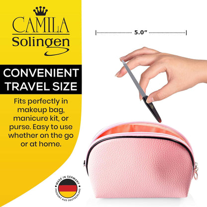 CS17 Sapphire Metal Nail File for Natural Nails Fingernail and Toenail Care, 5" Double Sided Coarse and Fine for Manicure and Pedicure