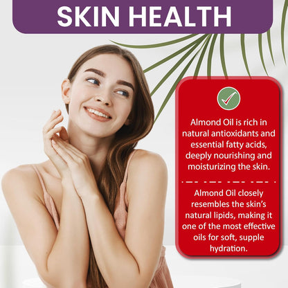 cocojojo Pure Bitter Almond 16 oz 1 pint Oil Unrefined Cold Pressed Extra Virgin All Natural Perfect for Hair Face Skin Nails